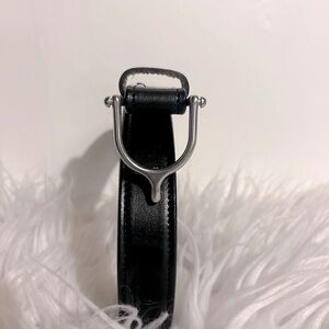 Tory leather belt with silver buckle Size 26